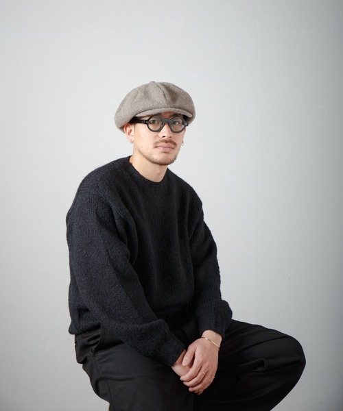 PHIGVELウールキャスケット フィグベル 帽子 キャップ 黒 PHIGVEL - フィグベル / DUCK CLOTH LONG BILL CAP | NOTHING BUT