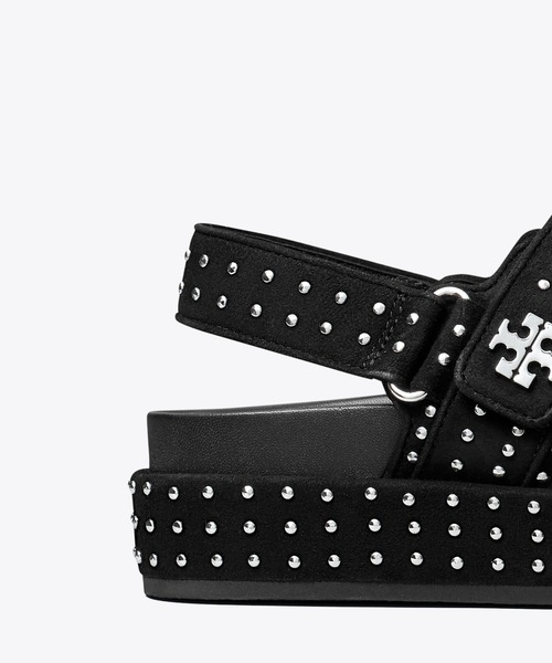 TORY BURCH　トリーバーチ　デカロゴ　スポーツサンダル　ミュール すぐ届く*Tory Burch*トリーバーチ*キラ スポーツ サンダル