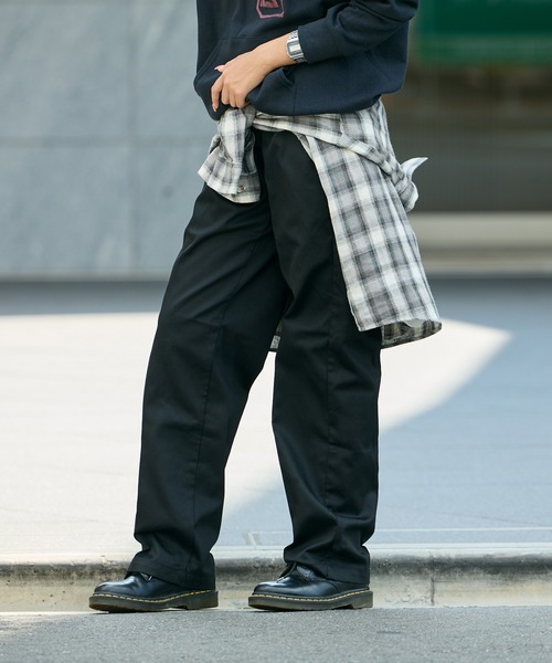 【コラボ】 Dickiesレア ネイビー チノパン 00s～ Dickies 874 NAVY ディッキーズ ツイルワークパンツ 紺色