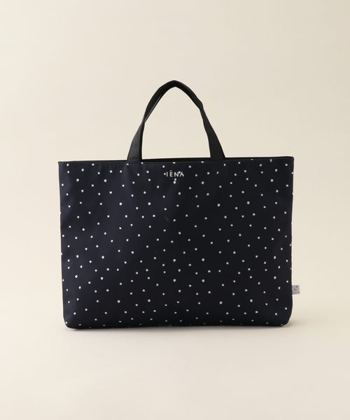 限定■LeSportsac■× IENA ENFANT イエナドット トートバッグ LARGE EMERALD TOTEイエナドットホワイト（トートバッグ