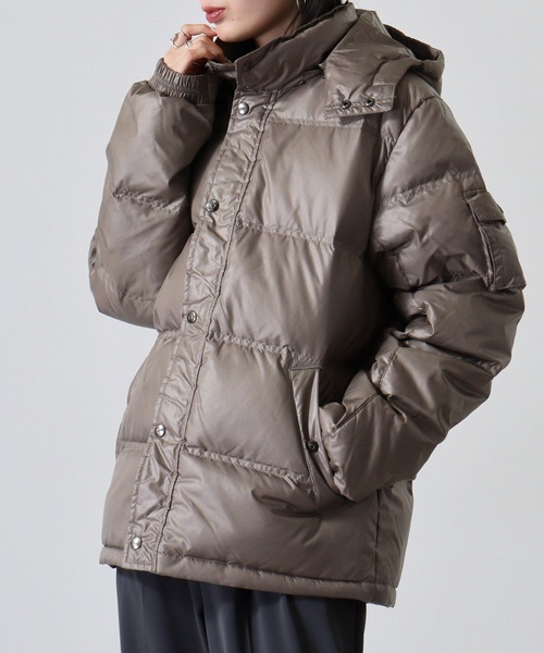 本日限定価格 極美品　エンメティ ダウンレザー ジャケット フード付き EMMETI - FERNANDO (フェルナンド) / ムートン / ナイロン