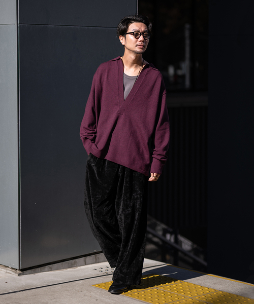 walenode for EDIFICE ニット（サイズ2・黒） walenode for EDIFICE 別注 Vareuse Knit Miura SP（ニット
