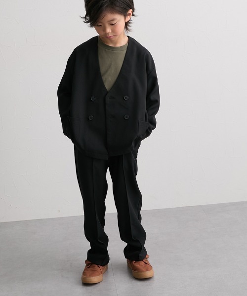 フォーマル 発表会 卒園式 入学式 「卒園 入学」ノーカラースーツ