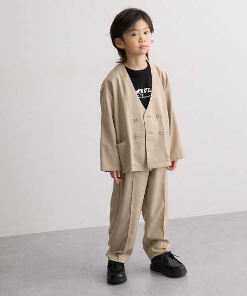 フォーマル 発表会 卒園式 入学式 「卒園 入学」ノーカラースーツ