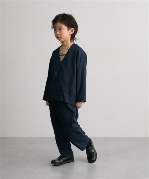 フォーマル 発表会 卒園式 入学式 ノーカラースーツ セットアップ (110