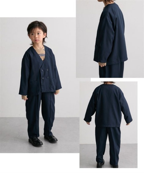 フォーマル 発表会 卒園式 入学式 ノーカラースーツ セットアップ (110