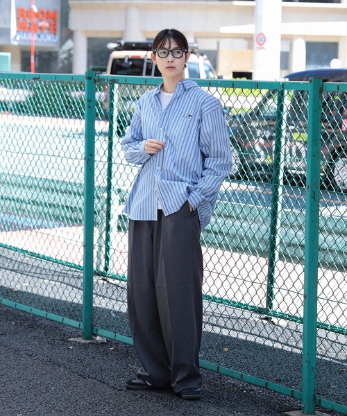 LACOSTE BOY / 別注 ストライプ ロングスリーブ Tシャツ LACOSTE BOY / 別注 ストライプ ロングスリーブ Tシャツ