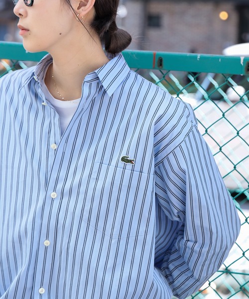 LACOSTE シャツ 「別注」LACOSTE / ストライプ ロングスリーブ