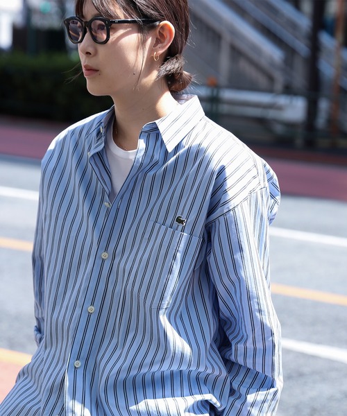 LACOSTE シャツ 「別注」LACOSTE / ストライプ ロングスリーブ