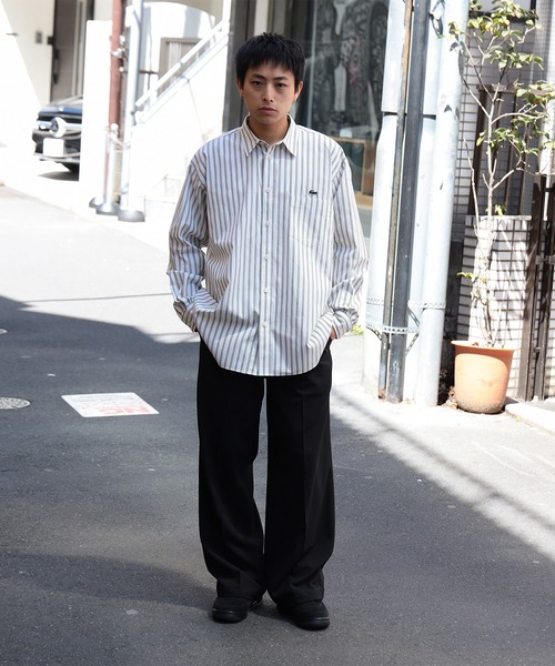 LACOSTE シャツ 「別注」LACOSTE / ストライプ ロングスリーブ