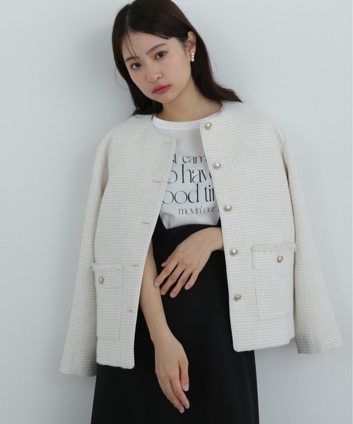 新品未使用　N. Natural Beauty Basic ツイードブルゾン エヌ ナチュラルビューティーベーシック N. Natural Beauty