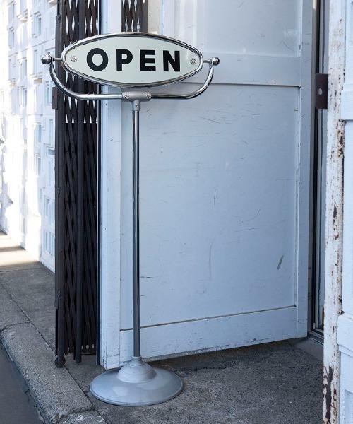DULTON スタンド式サイン OPEN CLOSED メタル製 DULTON ONLINE SHOP | OPEN-CLOSED SIGN STAND: ツール & DIY