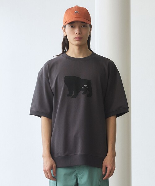 J.PRESS YORK STREET tシャツ 「UNISEX」ブルドックプリントリブ T
