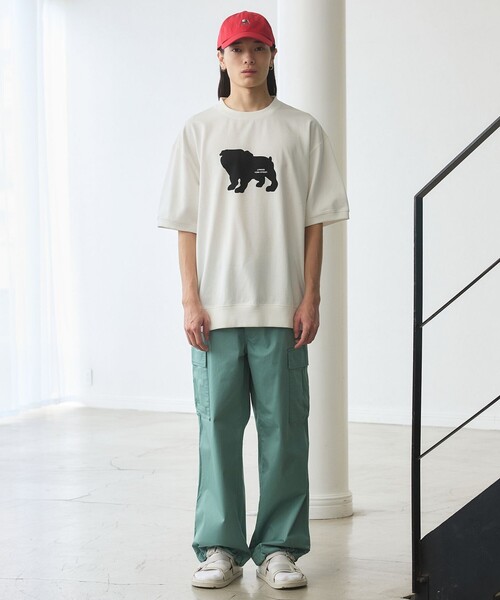 J.PRESS YORK STREET tシャツ 「UNISEX」ブルドックプリントリブ T