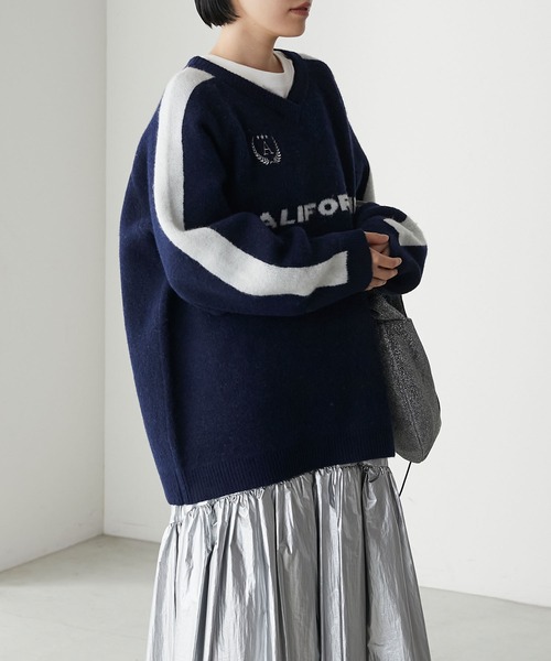 「forksy.」 長袖ニット FREE アイボリー レディース_画像3