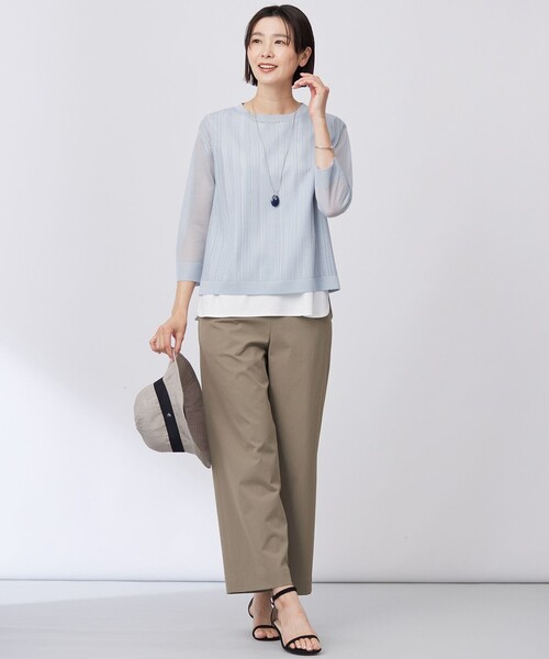 【WEB限定カラーあり・洗える】Vis/Peスパーク シアー ニット J.PRESS｜【WEB限定カラーあり・洗える】Vis/Peスパーク シアー