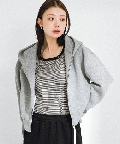 アーバンリサーチ　ダンボール　ショート　ジップ　パーカー URBAN RESEARCH Sonny Label パーカー ダンボールショートジップ
