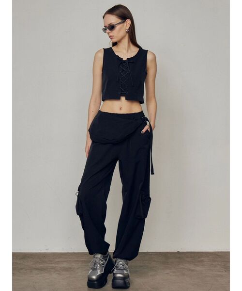 EMODAパンツ EMODA パンツ ナイロンドッキングパンツ レディース : ZOZOTOWN