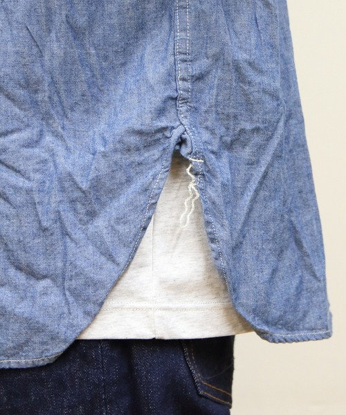 orSlow　オアスロウ　スリムフィットワークシャツ　シャンブレー　2 orSlow オアスロウ 01-8070-84 Slim Fit Work Shirt Chambray
