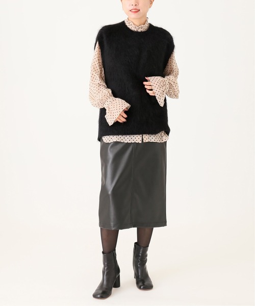 「VERMEIL par iena」 スカート 40 ブラック レディース_画像3