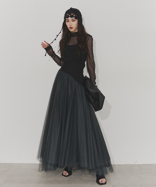 Chris TROIS. tシャツ Sheer long sleeve top レディース : ZOZOTOWN