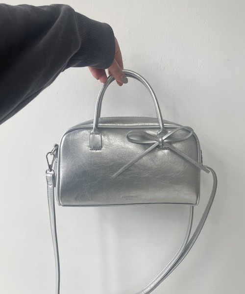 AS KNOW AS（アズノゥアズ） ボストンバッグ フェイクレザー 2WAY