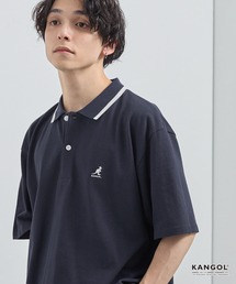KANGOL（カンゴール） ポロシャツ 別注 ロゴワンポイント刺繍ライン
