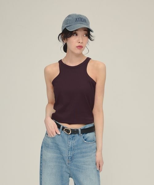 タンクトップ ノースリーブ 「eL」Short Seamless Cup Top/492725 レディース タンクトップ ノースリーブ 「eL」Short Seamless Cup Top