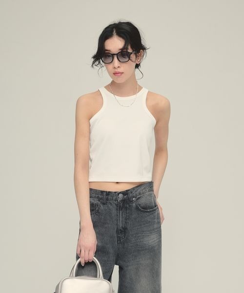 タンクトップ ノースリーブ 「eL」Short Seamless Cup Top/492725 レディース タンクトップ ノースリーブ 「eL」Short Seamless Cup Top