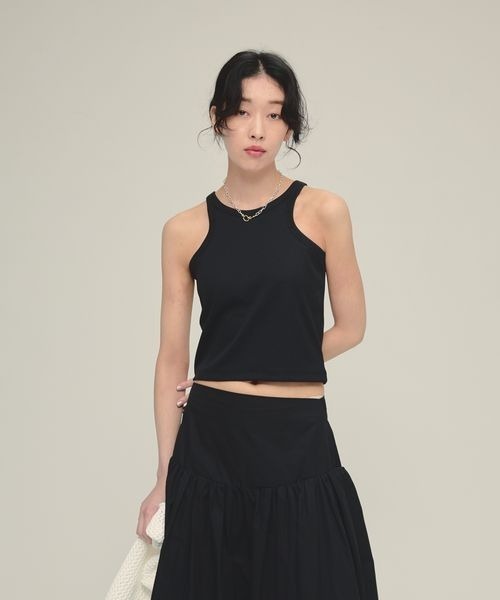 タンクトップ ノースリーブ 「eL」Short Seamless Cup Top/492725 レディース