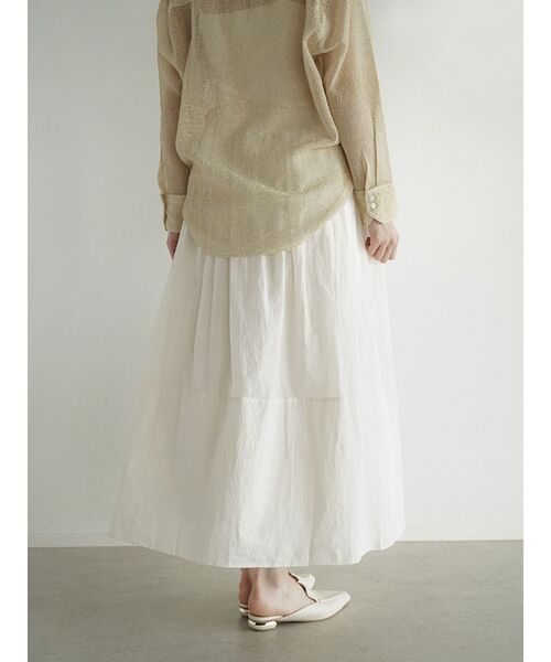 FIKA. スカート Cotton gathered skirt : ZOZOTOWN Yahoo!店
