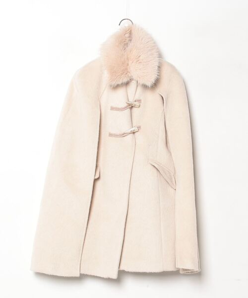 eimy istoire ダッフルマントコート IVORY エイミーイストワール EIMY ISTOIRE ダッフルマントコート （IVORY