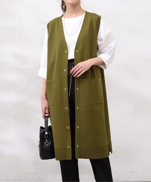 「Chez toi」 ニットベスト FREE アイボリー レディース_画像4