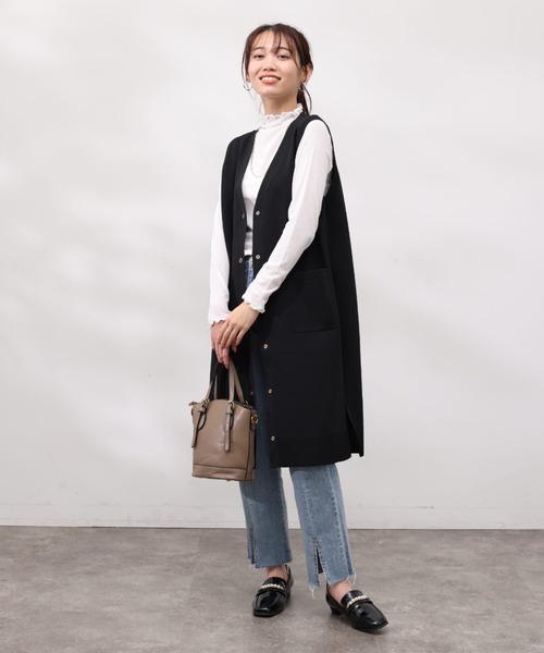 「Chez toi」 ニットベスト FREE アイボリー レディース_画像6