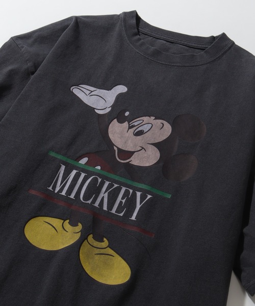 「Disney」 半袖Tシャツ L グレー メンズ