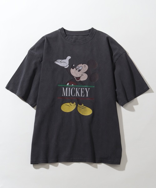 「Disney」 半袖Tシャツ L グレー メンズ