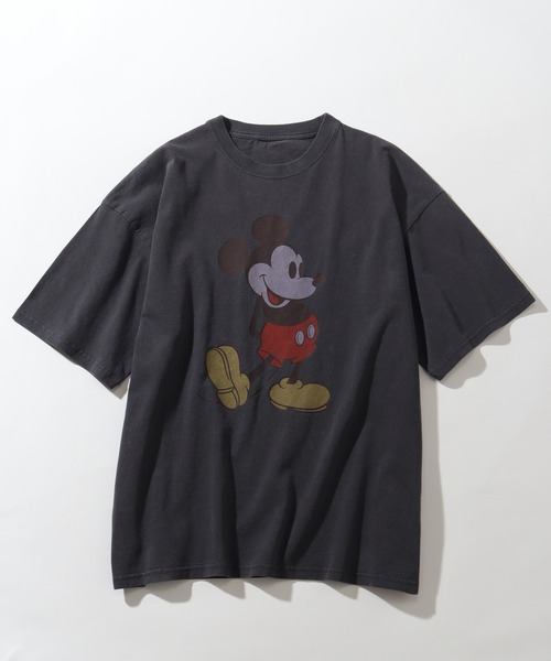 「Disney」 半袖Tシャツ L グレー メンズ