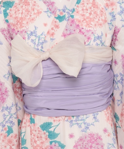 petit main 浴衣 紫陽花浴衣 キッズ 子供 女の子 : ZOZOTOWN