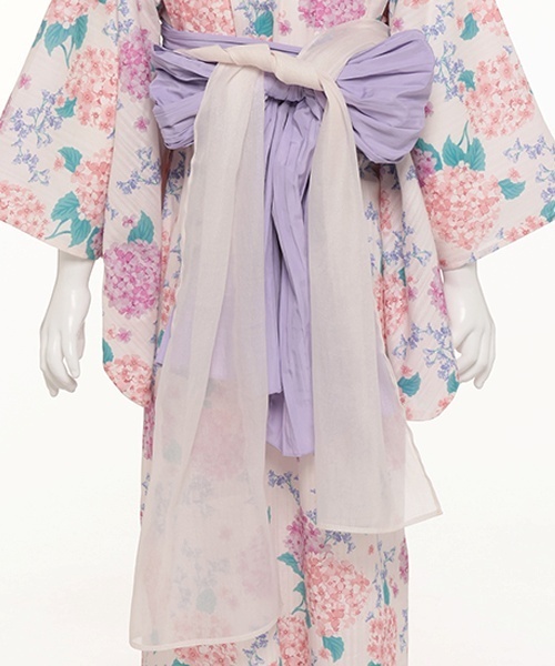 petit main 新品 紫陽花柄浴衣 130 petit main 浴衣 紫陽花浴衣 キッズ 子供 女の子 : ZOZOTOWN