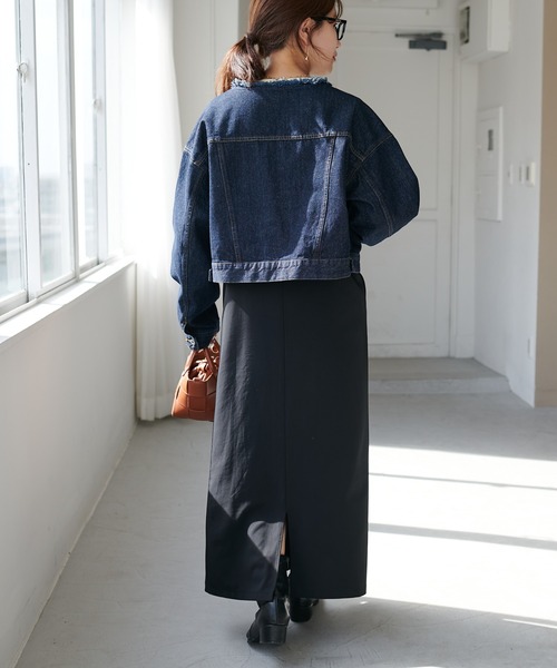 Discoat（ディスコート） デニムジャケット FREE ブラック レディース