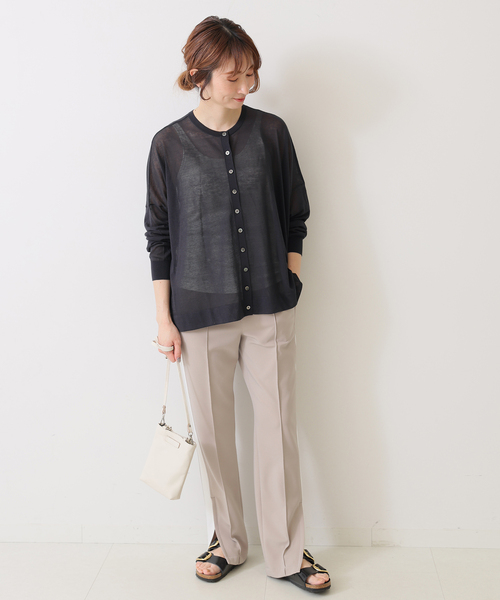 「Spick & Span」 ニットカーディガン - ベージュ レディース Spick＆Span 「Spick & Span」 ニットカーディガン FREE