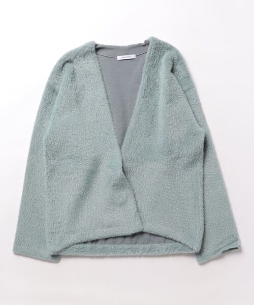 「DOUX ARCHIVES」 ニットカーディガン FREE ブルー レディース_画像4