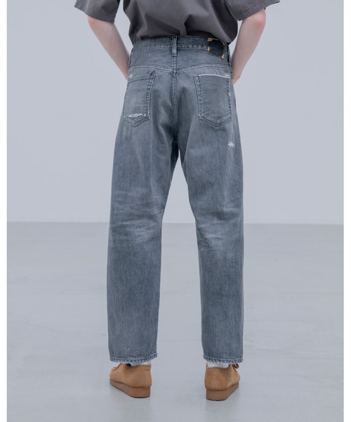 uniform experiment ジーンズ DAMAGED DENIM REGULAR-FIT JEANS メンズ