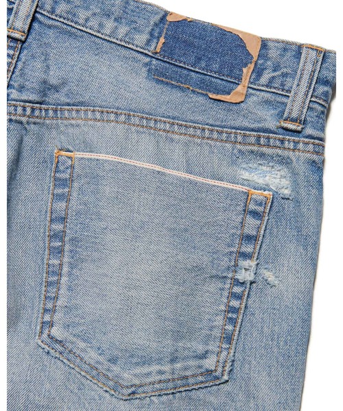 uniform experiment ジーンズ DAMAGED DENIM REGULAR-FIT JEANS メンズ