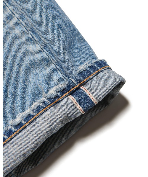 uniform experiment ジーンズ DAMAGED DENIM REGULAR-FIT JEANS メンズ
