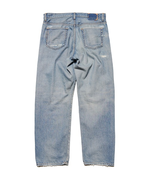 uniform experiment ジーンズ DAMAGED DENIM REGULAR-FIT JEANS メンズ