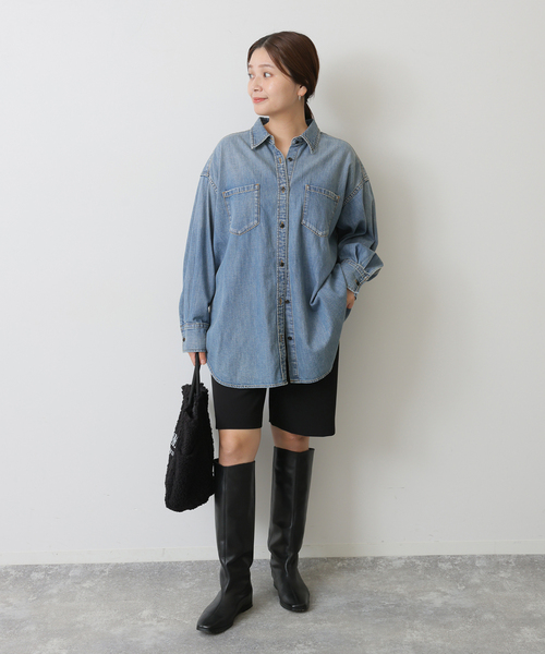 JOURNAL STANDARD ライトシャンブレーシャツ デニムシャツ JOURNAL STANDARD ブラウス シャツ 「追加」ライトオンスデニム
