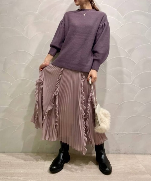 SNIDEL（スナイデル） プリーツスカート 1 ブラウン レディース