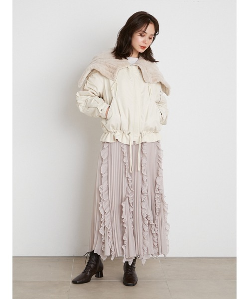 SNIDEL（スナイデル） プリーツスカート 1 ブラウン レディース