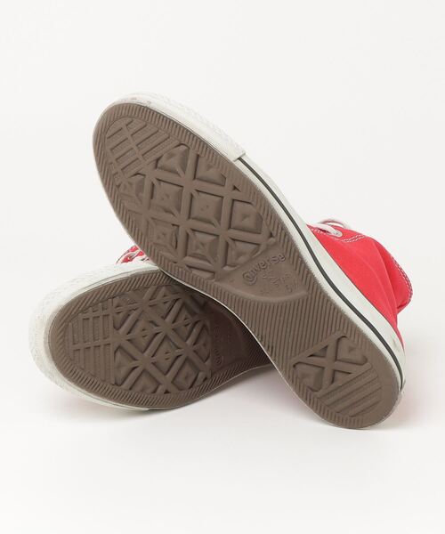 「CONVERSE」 ハイカットスニーカー 24.5cm レッド レディース